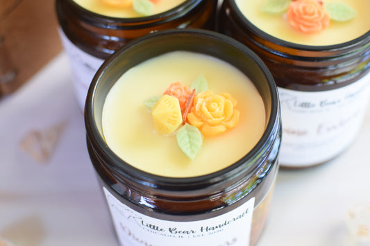 Divine Embers Decorated TTRPG Wood Wick Candle