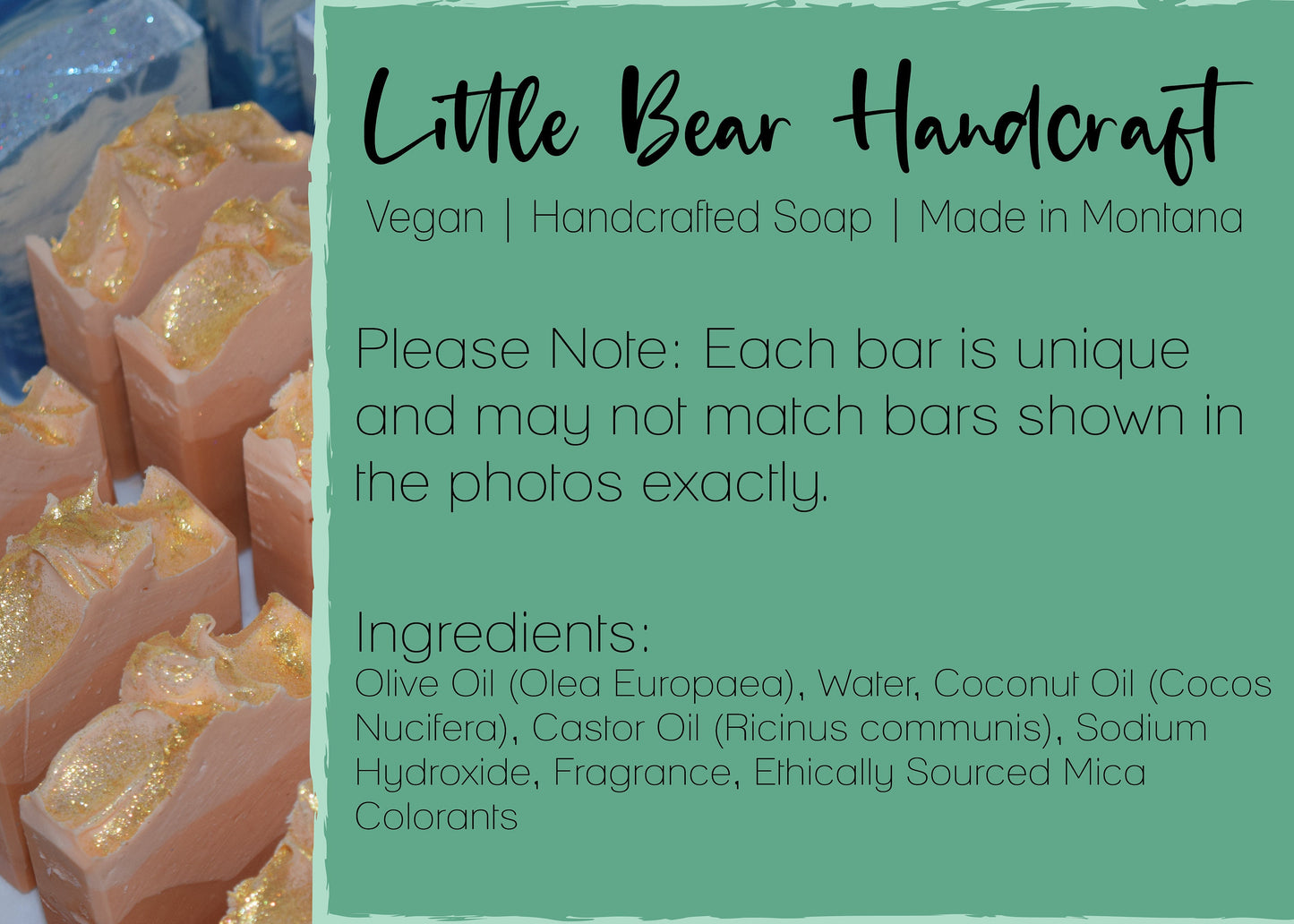 Aurora Borealis in Arizona Mountain Swirl Soap