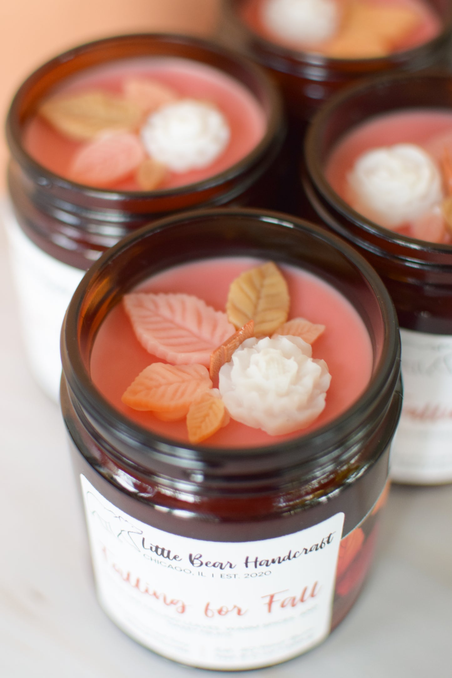 Falling for Fall Decorated Wood Wick Candle