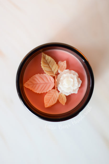 Falling for Fall Decorated Wood Wick Candle