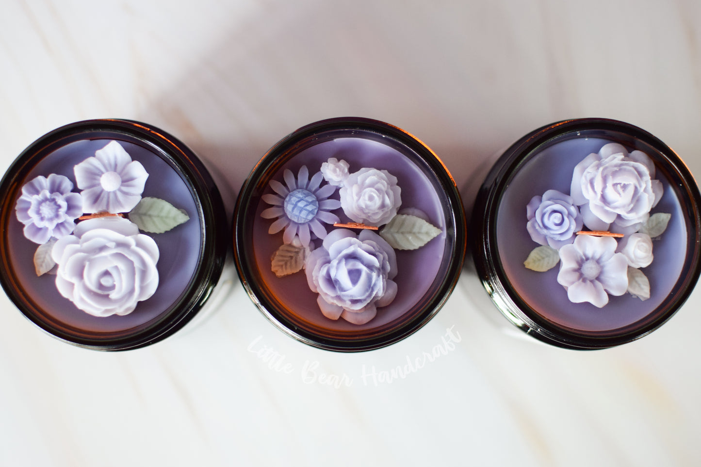 Lavender & Cedar Decorated Wood Wick Candle