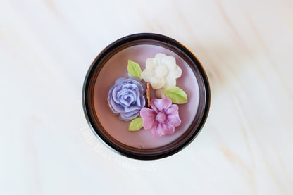 Serenity Bliss Decorated Wood Wick Candle