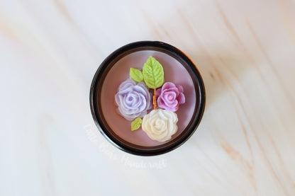 Serenity Bliss Decorated Wood Wick Candle