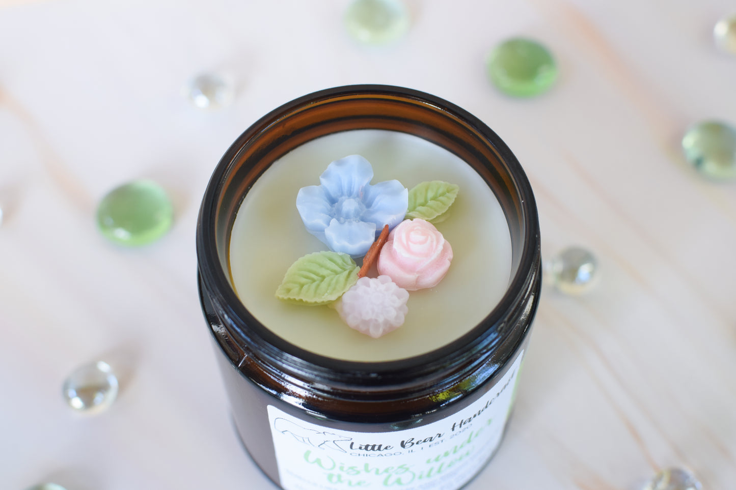 Wishes Under the Willow Decorated Wood Wick Candle