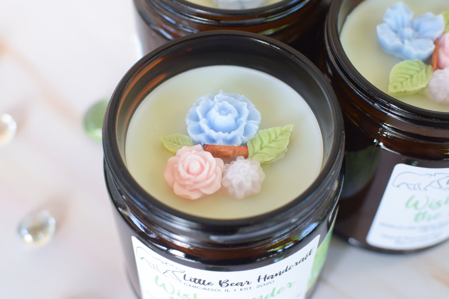 Wishes Under the Willow Decorated Wood Wick Candle