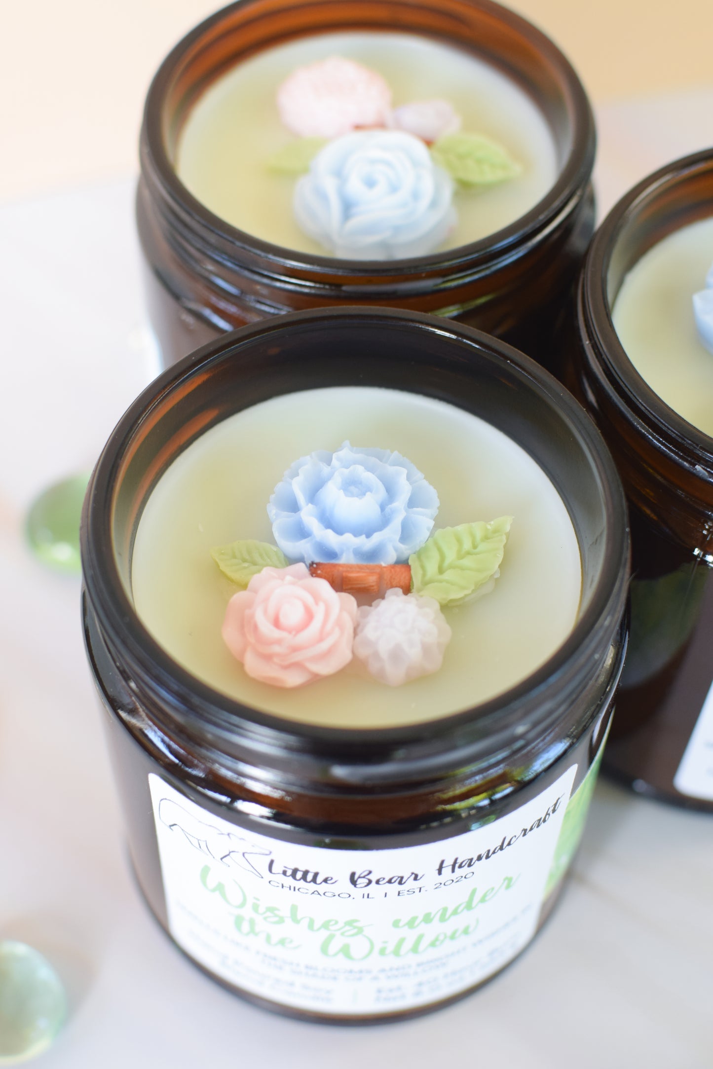 Wishes Under the Willow Decorated Wood Wick Candle