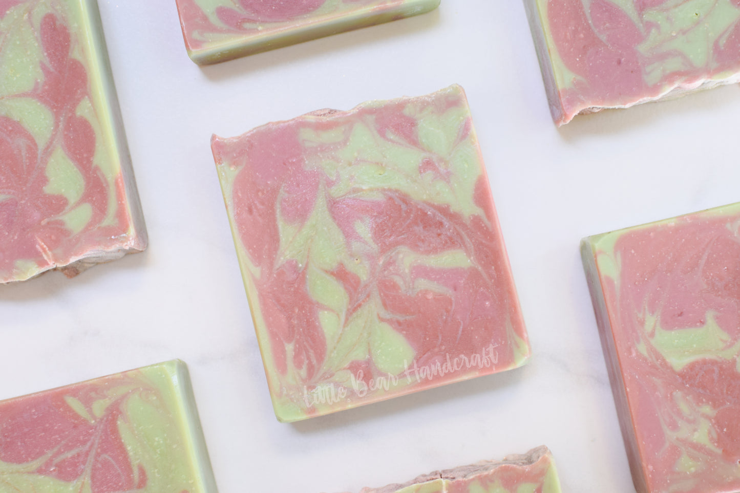 Coriander and Salted Olive Swirled Soap