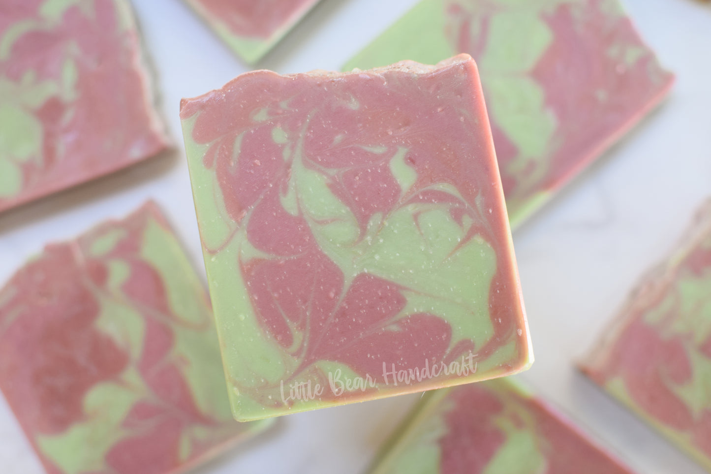 Coriander and Salted Olive Swirled Soap