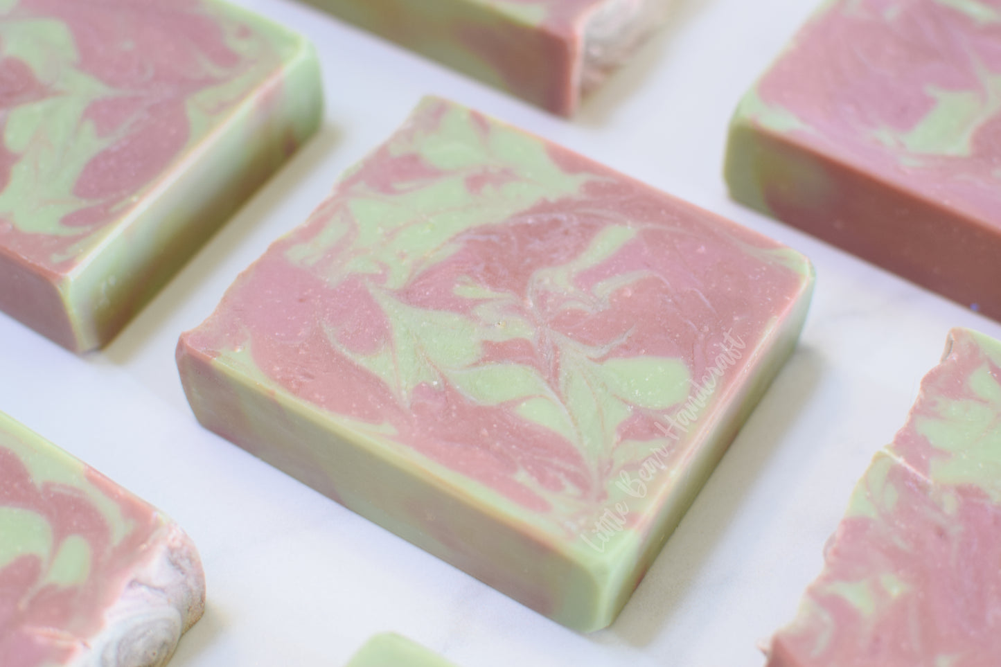 Coriander and Salted Olive Swirled Soap