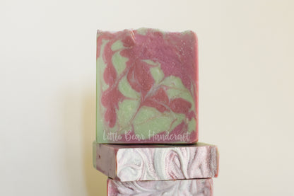 Coriander and Salted Olive Swirled Soap