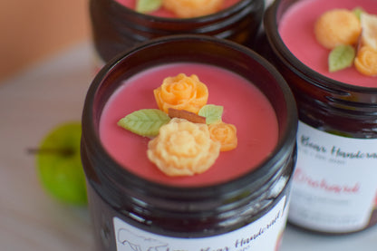 Apple Orchard Decorated Wood Wick Candle