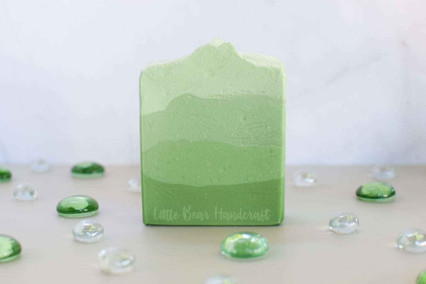 Green Apple Mountain Layered Soap