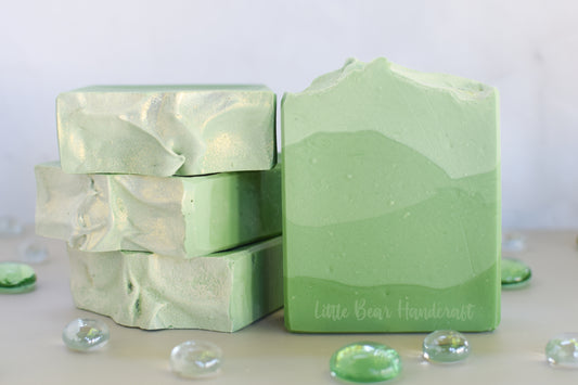 Green Apple Mountain Layered Soap