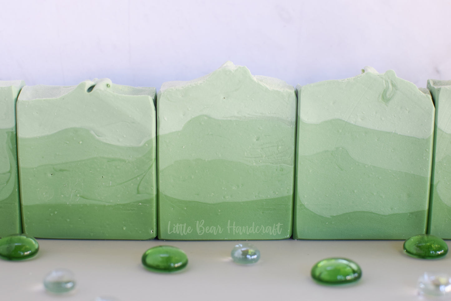 Green Apple Mountain Layered Soap