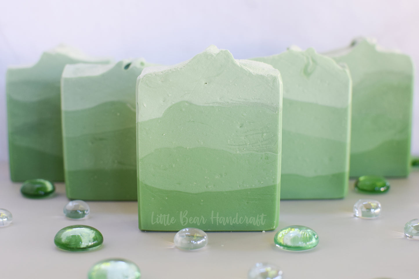 Green Apple Mountain Layered Soap