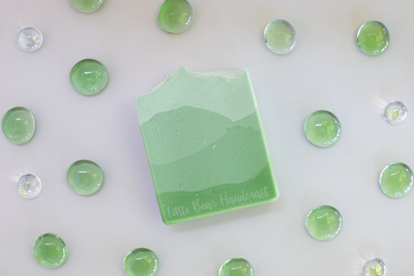 Green Apple Mountain Layered Soap