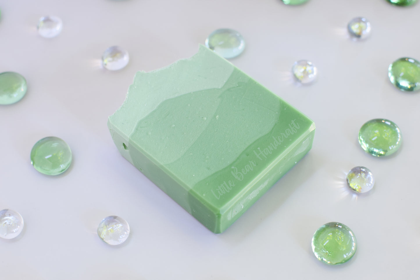 Green Apple Mountain Layered Soap