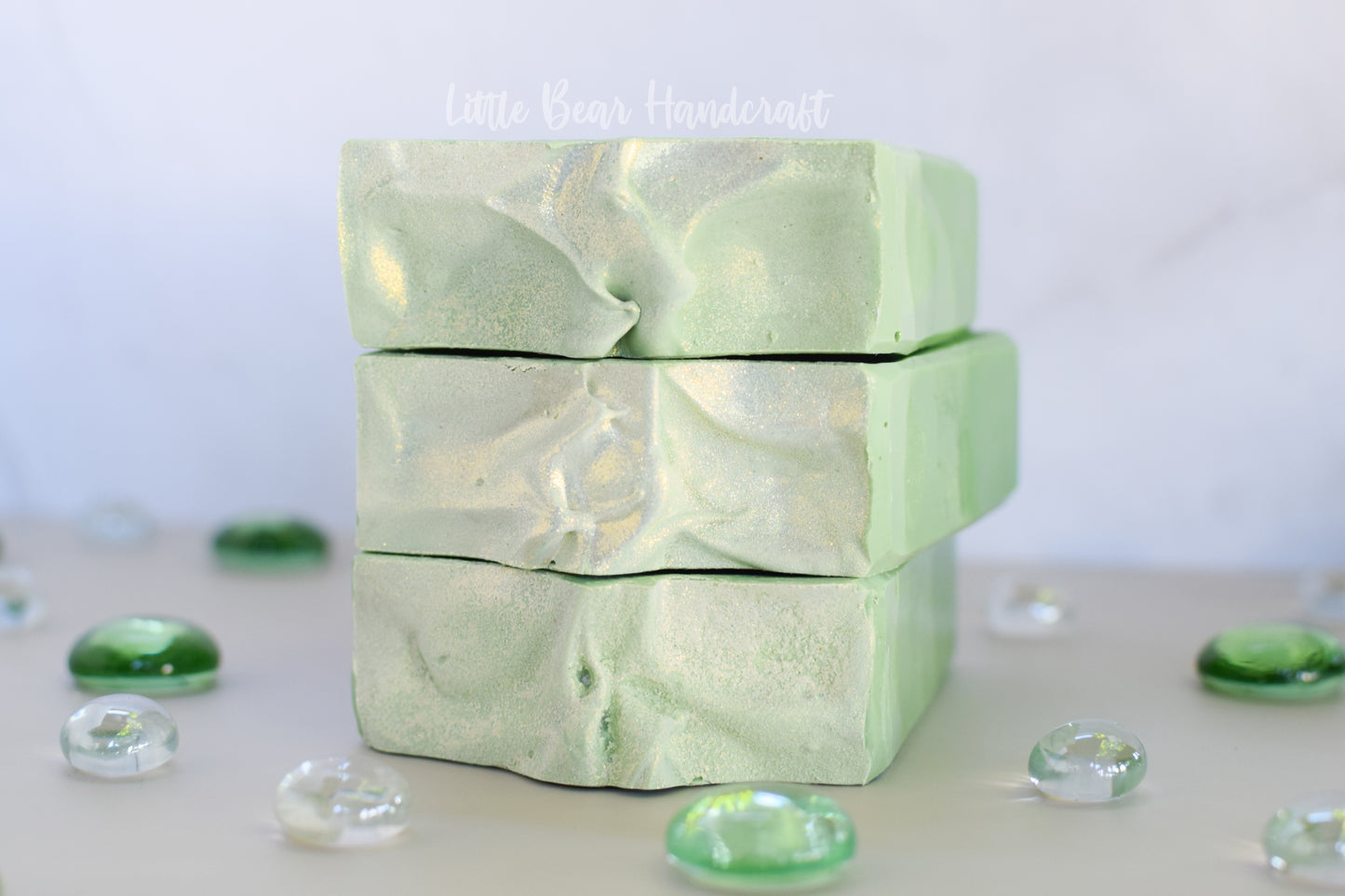 Green Apple Mountain Layered Soap