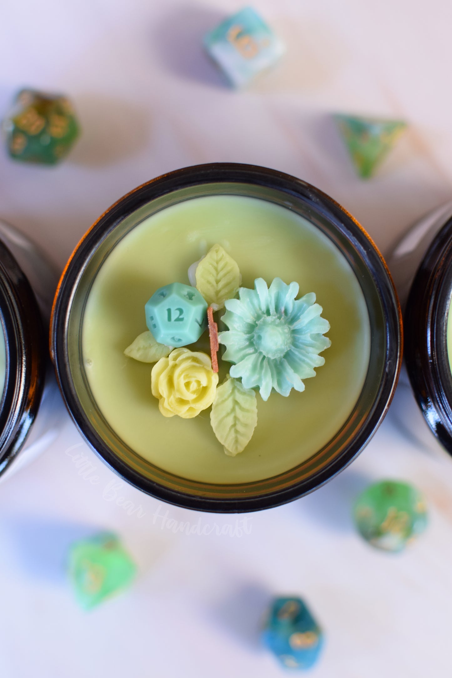 Ranger's Refuge Decorated TTRPG Wood Wick Candle