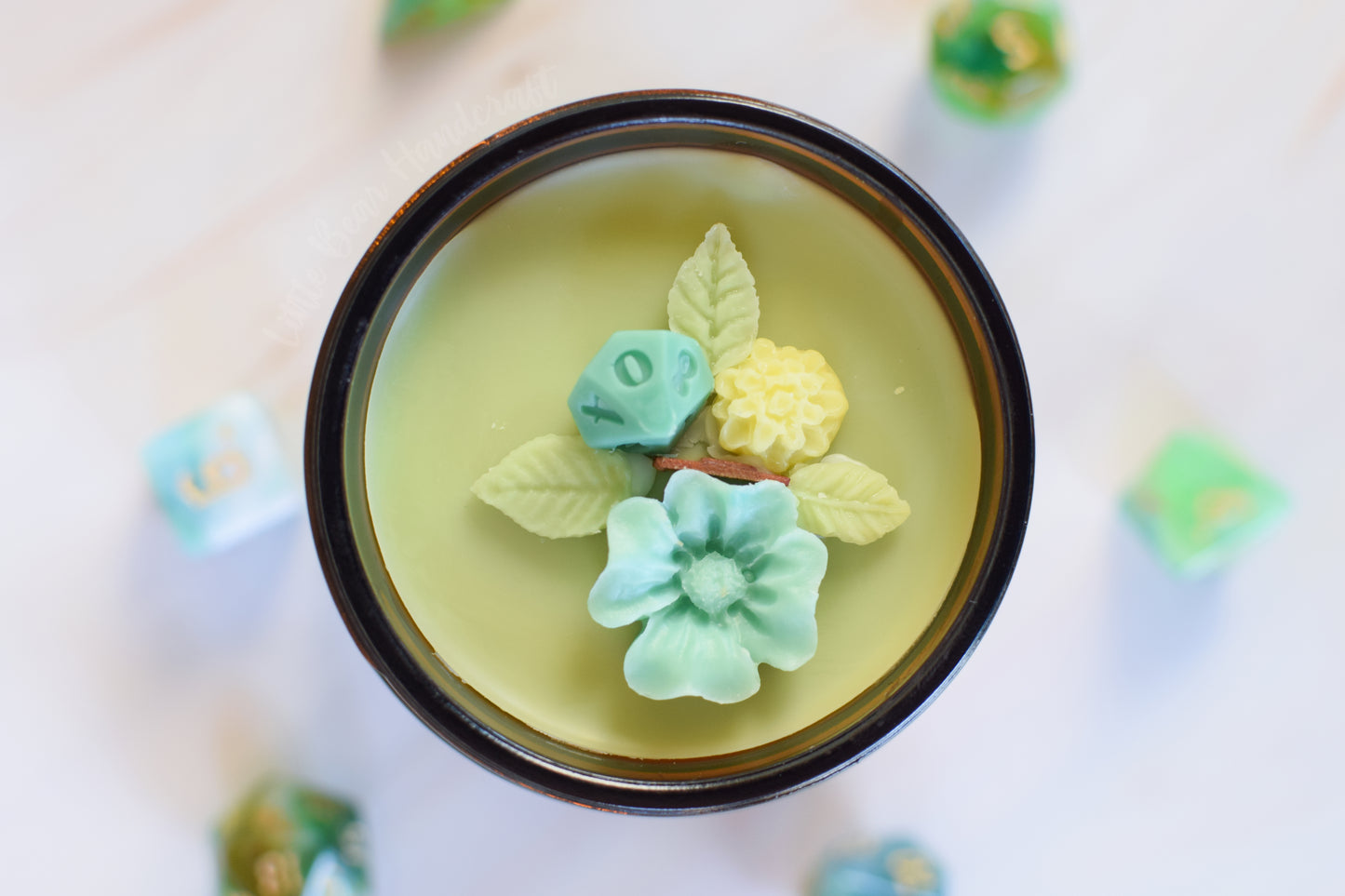 Ranger's Refuge Decorated TTRPG Wood Wick Candle