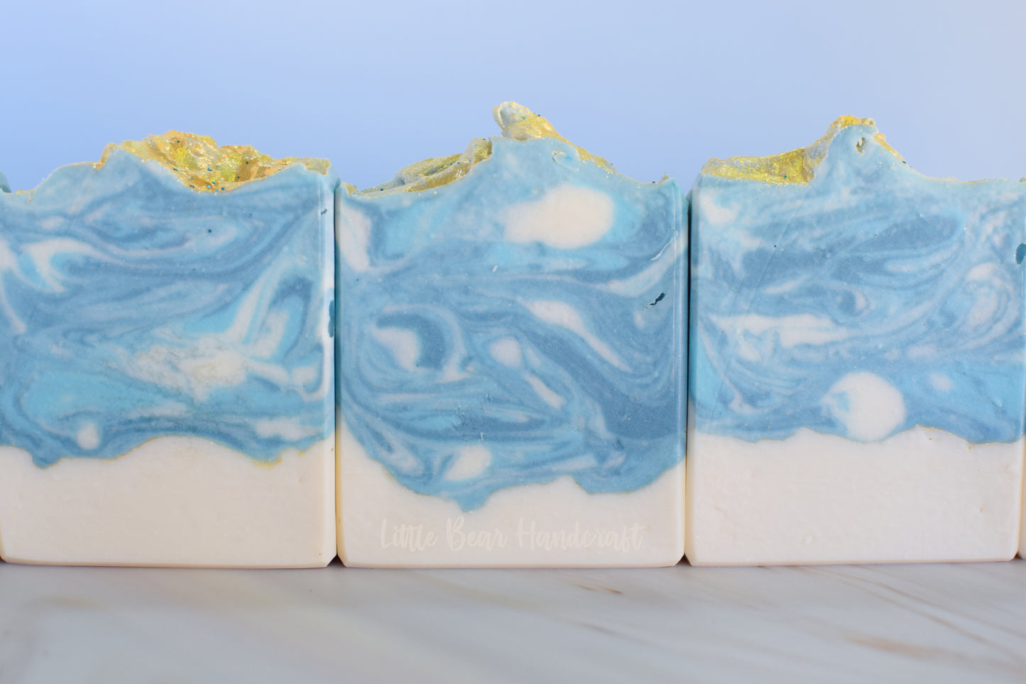 Ocean Mist Marble Swirled Soap