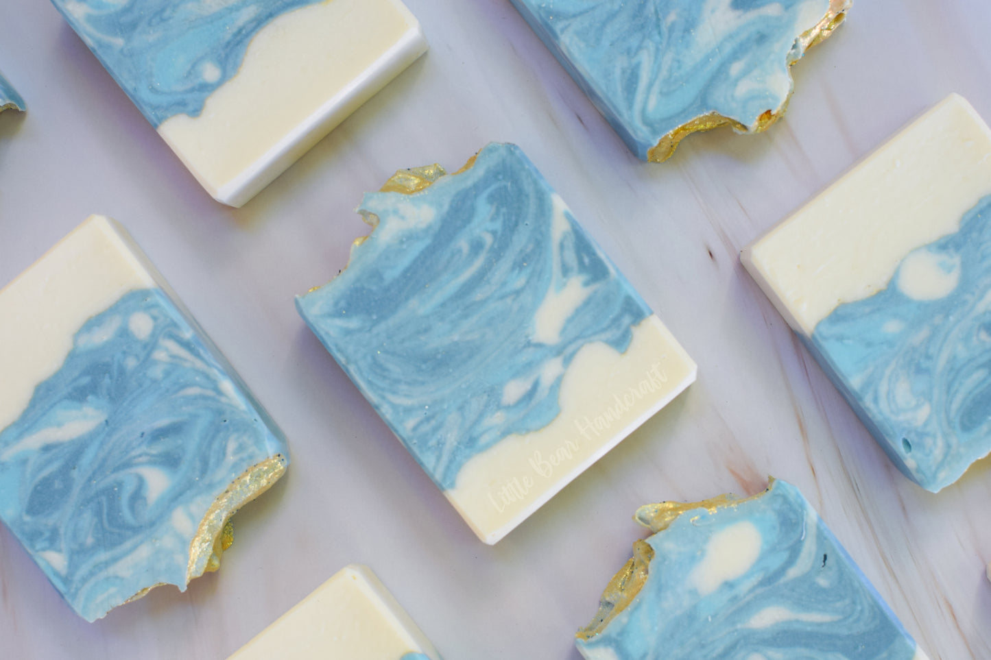 Ocean Mist Marble Swirled Soap