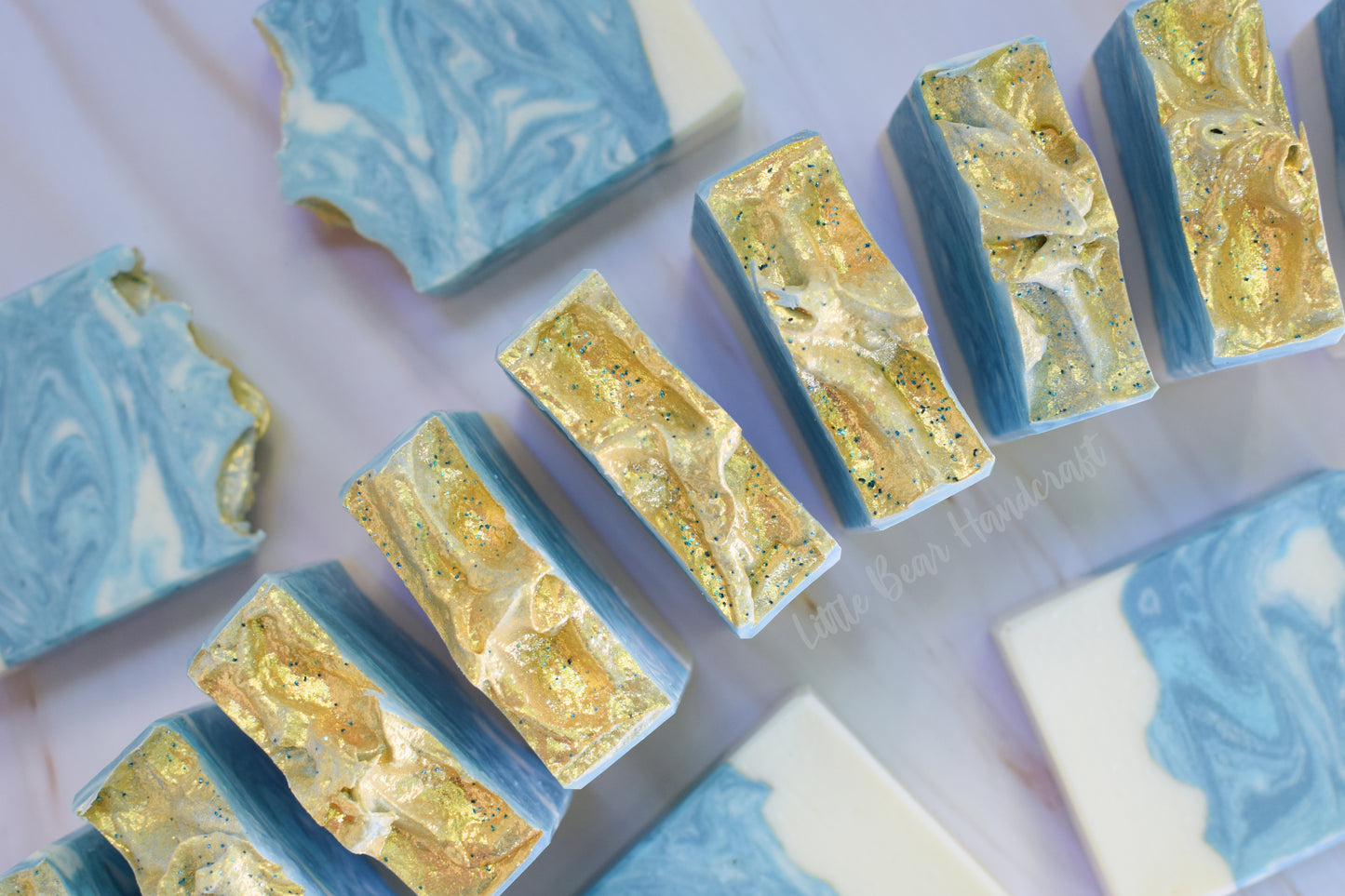 Ocean Mist Marble Swirled Soap