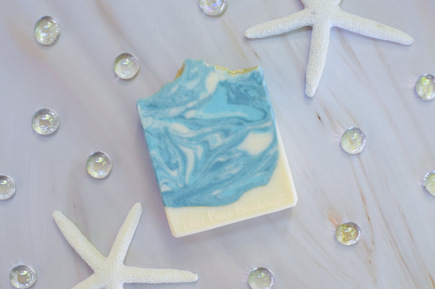 Ocean Mist Marble Swirled Soap