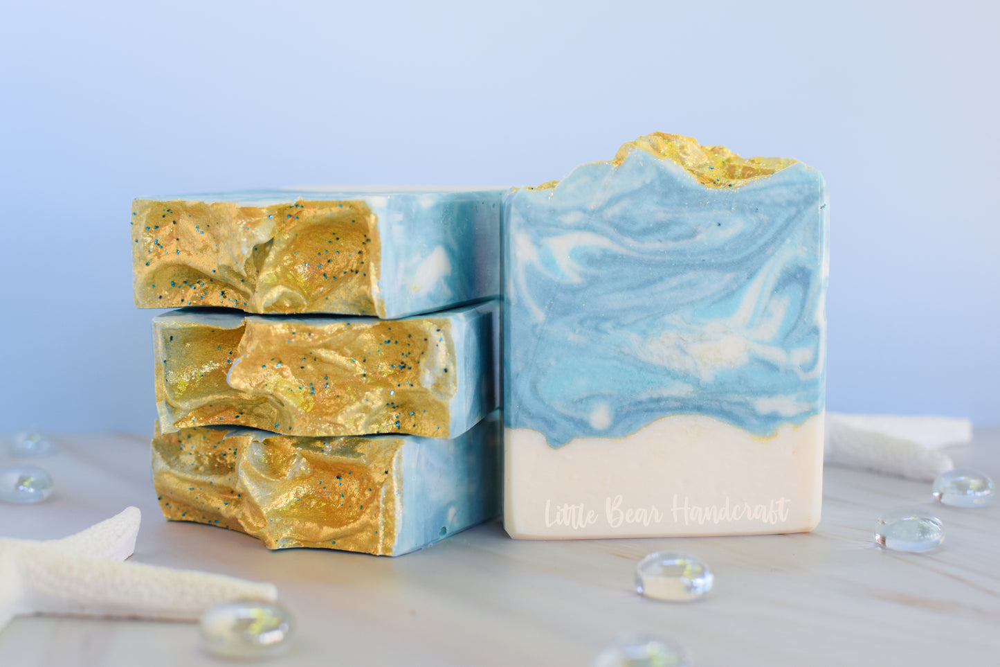 Ocean Mist Marble Swirled Soap