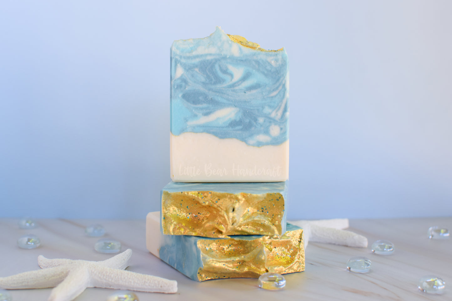 Ocean Mist Marble Swirled Soap