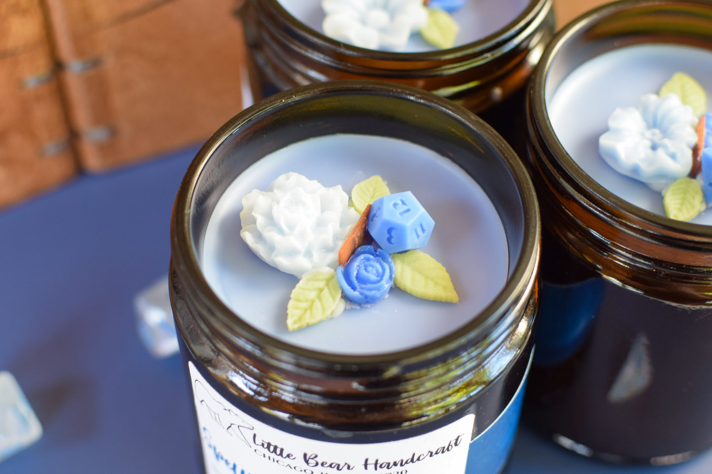 Spellbound Sanctum Decorated TTRPG Wood Wick Candle