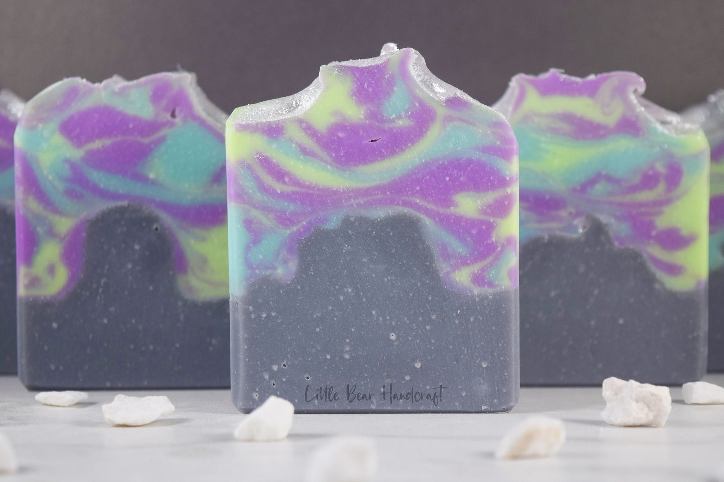 Aurora Borealis in Arizona Mountain Swirl Soap