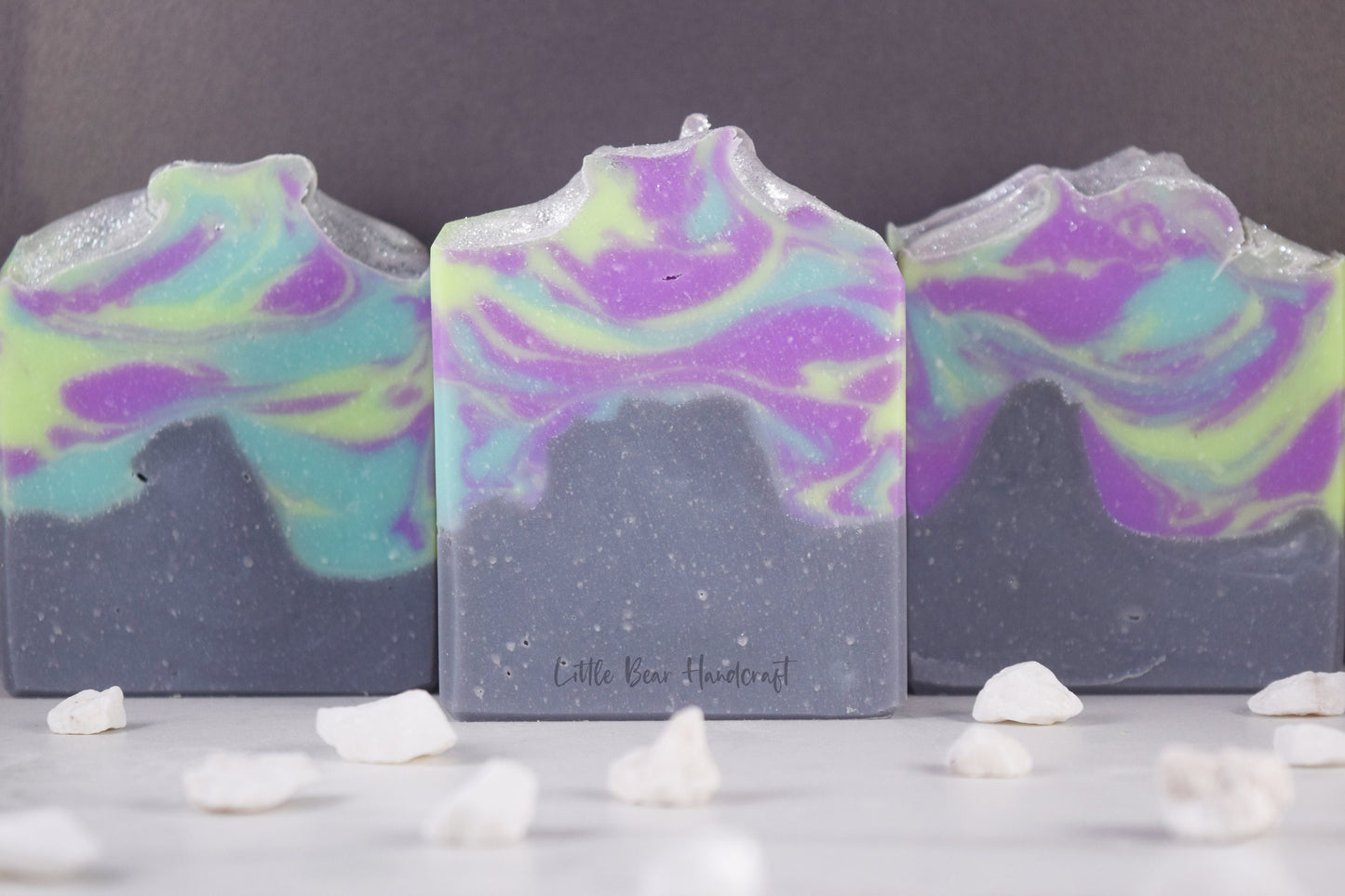 Aurora Borealis in Arizona Mountain Swirl Soap