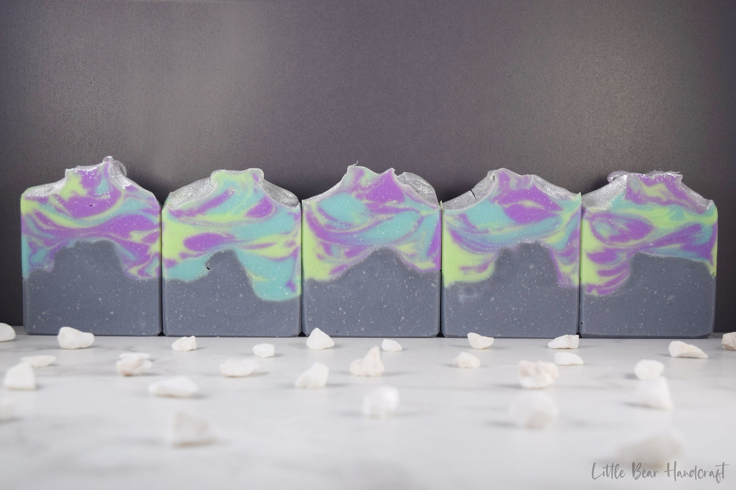 Aurora Borealis in Arizona Mountain Swirl Soap