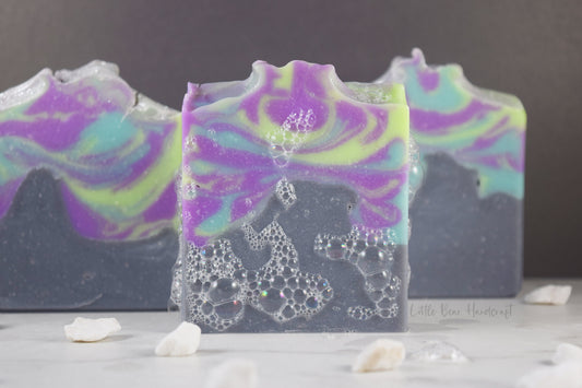 Aurora Borealis in Arizona Mountain Swirl Soap