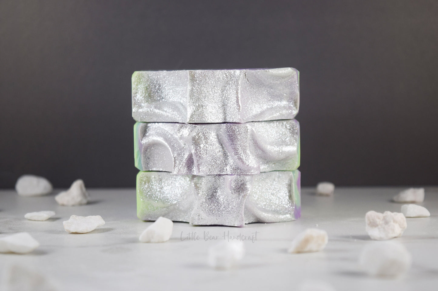 Aurora Borealis in Arizona Mountain Swirl Soap