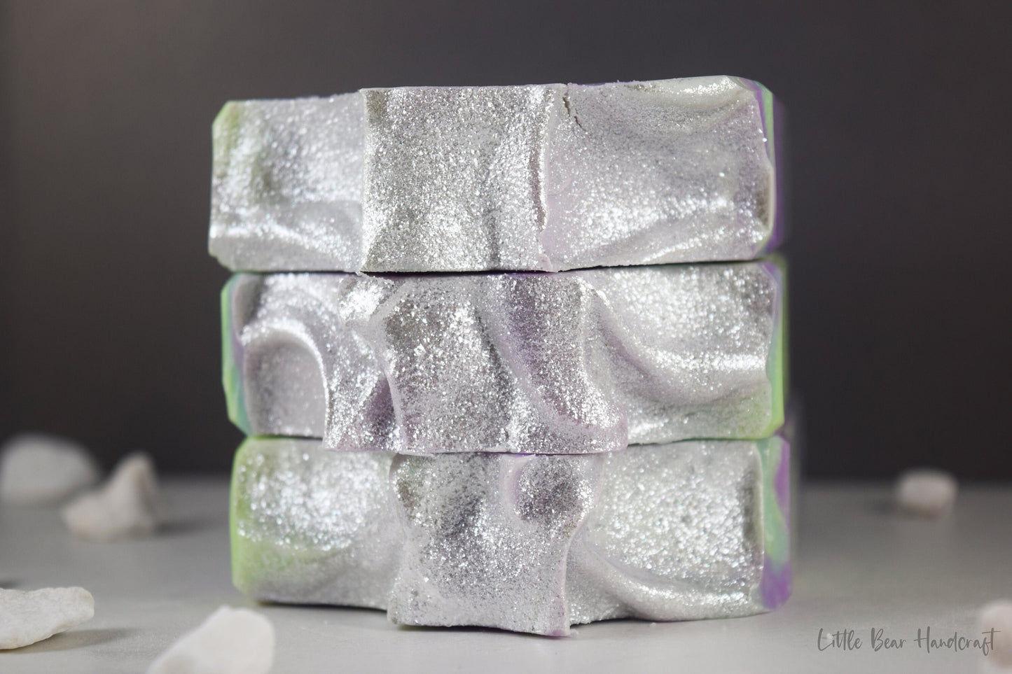 Aurora Borealis in Arizona Mountain Swirl Soap