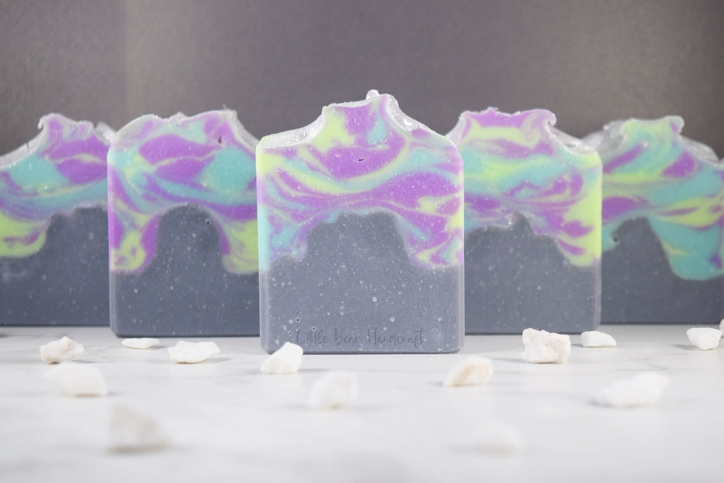 Aurora Borealis in Arizona Mountain Swirl Soap