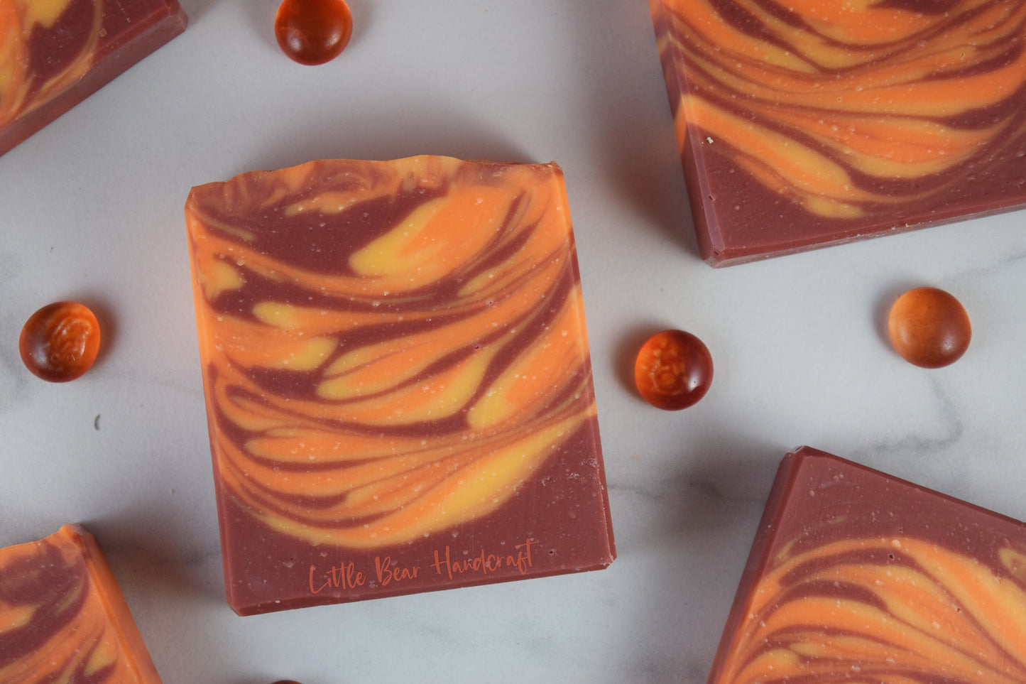 Fresh Fallen Leaf Tiger Swirled Soap