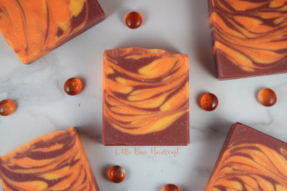 Fresh Fallen Leaf Tiger Swirled Soap