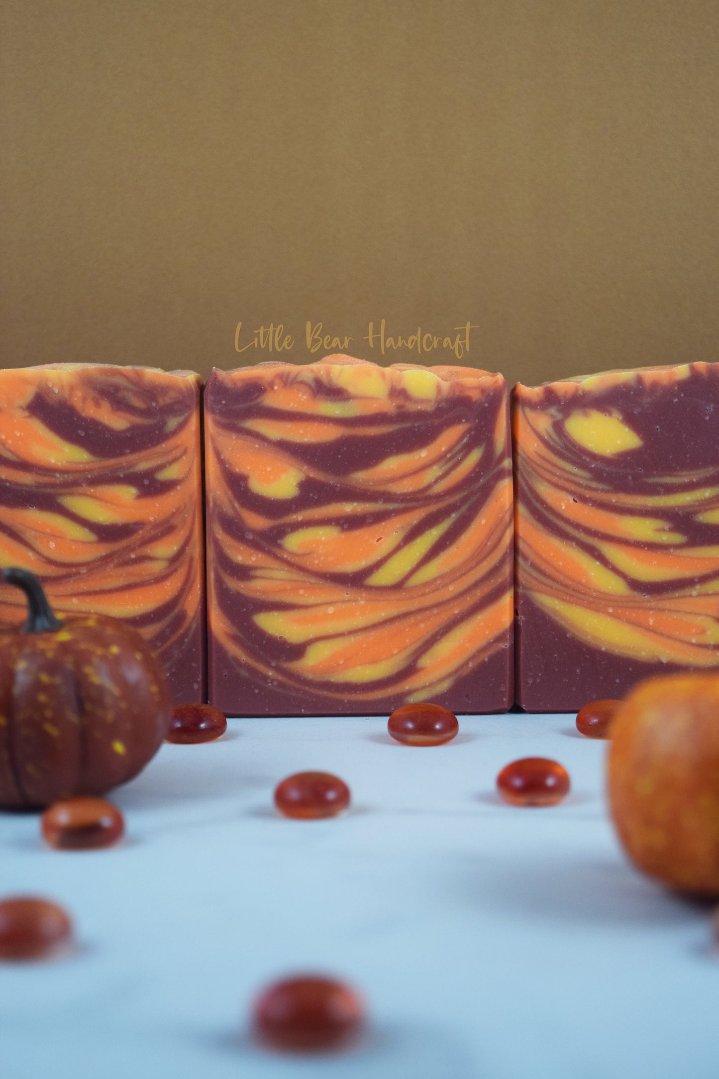 Fresh Fallen Leaf Tiger Swirled Soap