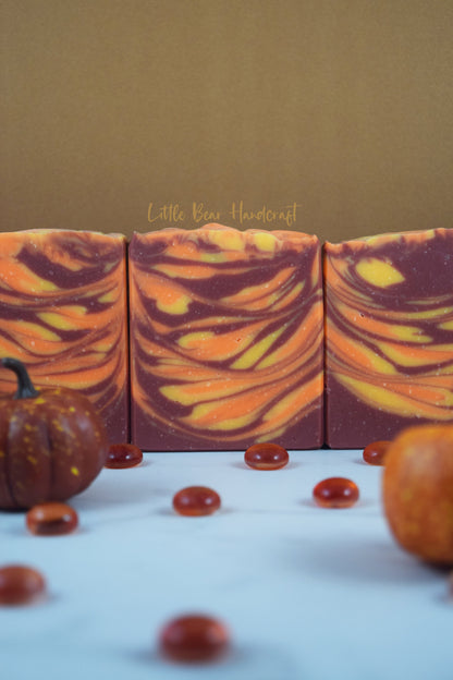 Fresh Fallen Leaf Tiger Swirled Soap