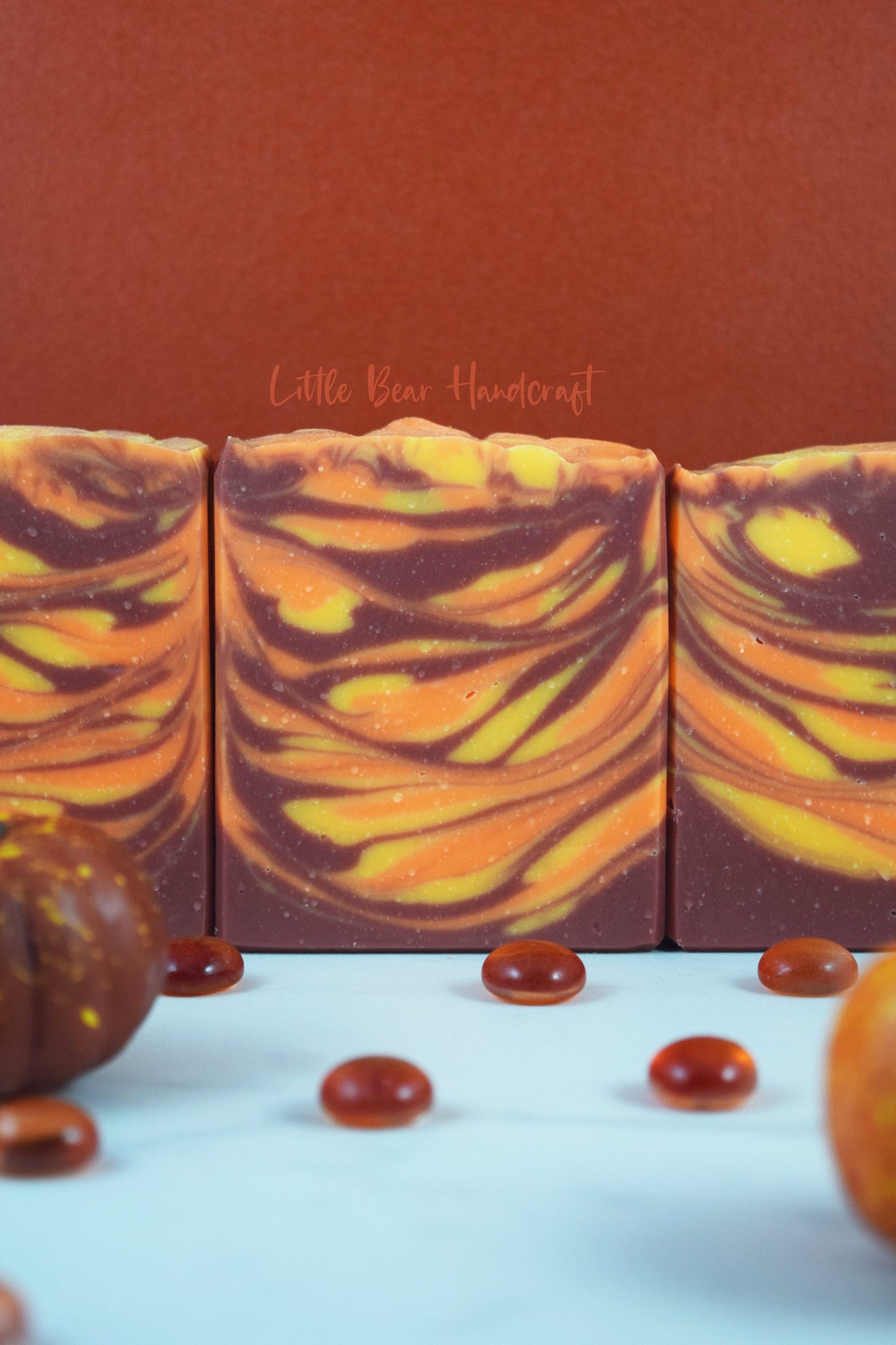 Fresh Fallen Leaf Tiger Swirled Soap