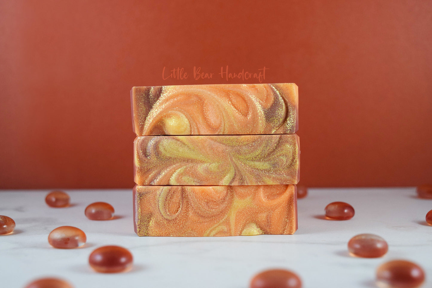 Fresh Fallen Leaf Tiger Swirled Soap