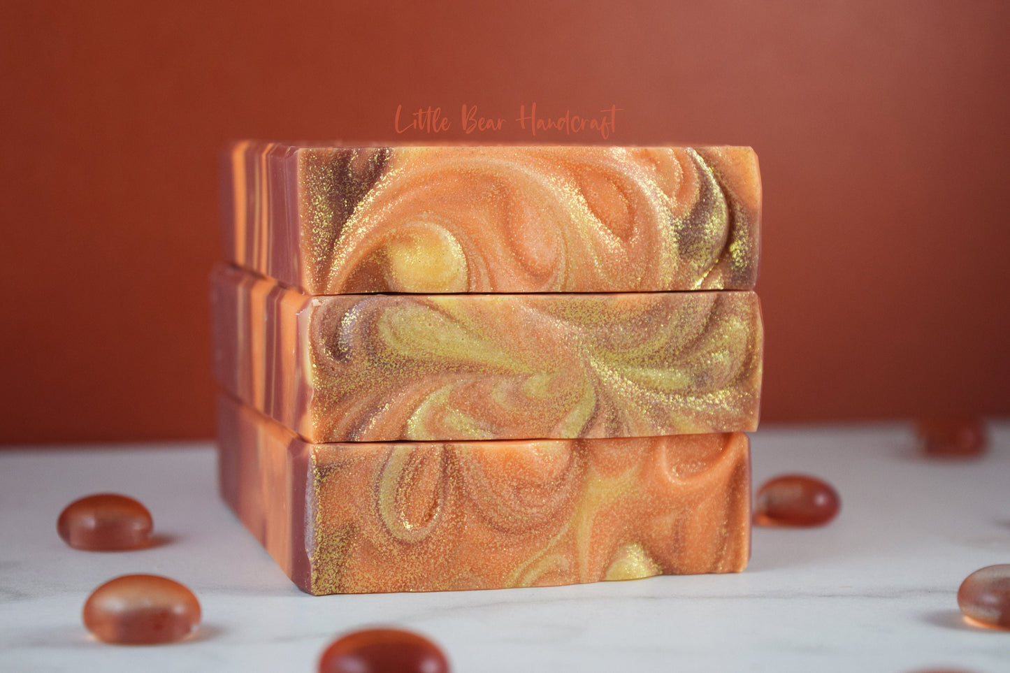 Fresh Fallen Leaf Tiger Swirled Soap