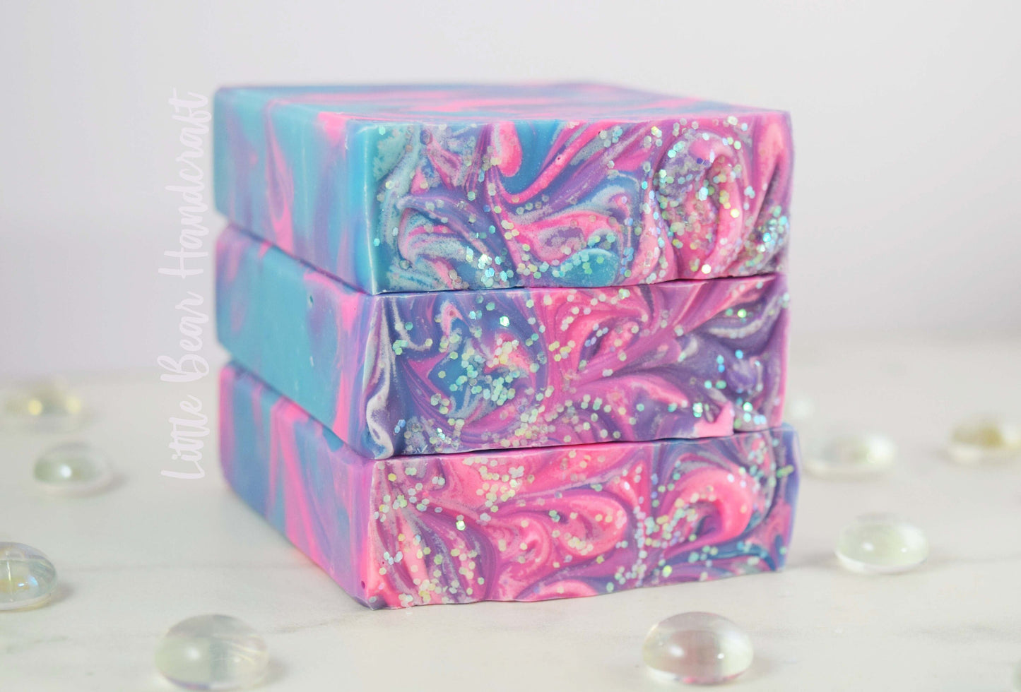 Cotton Candy Sherbert Swirled Pride Soap