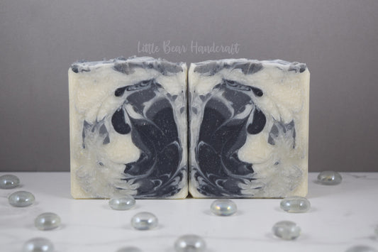 Rorschach Swirl Black and White Soap