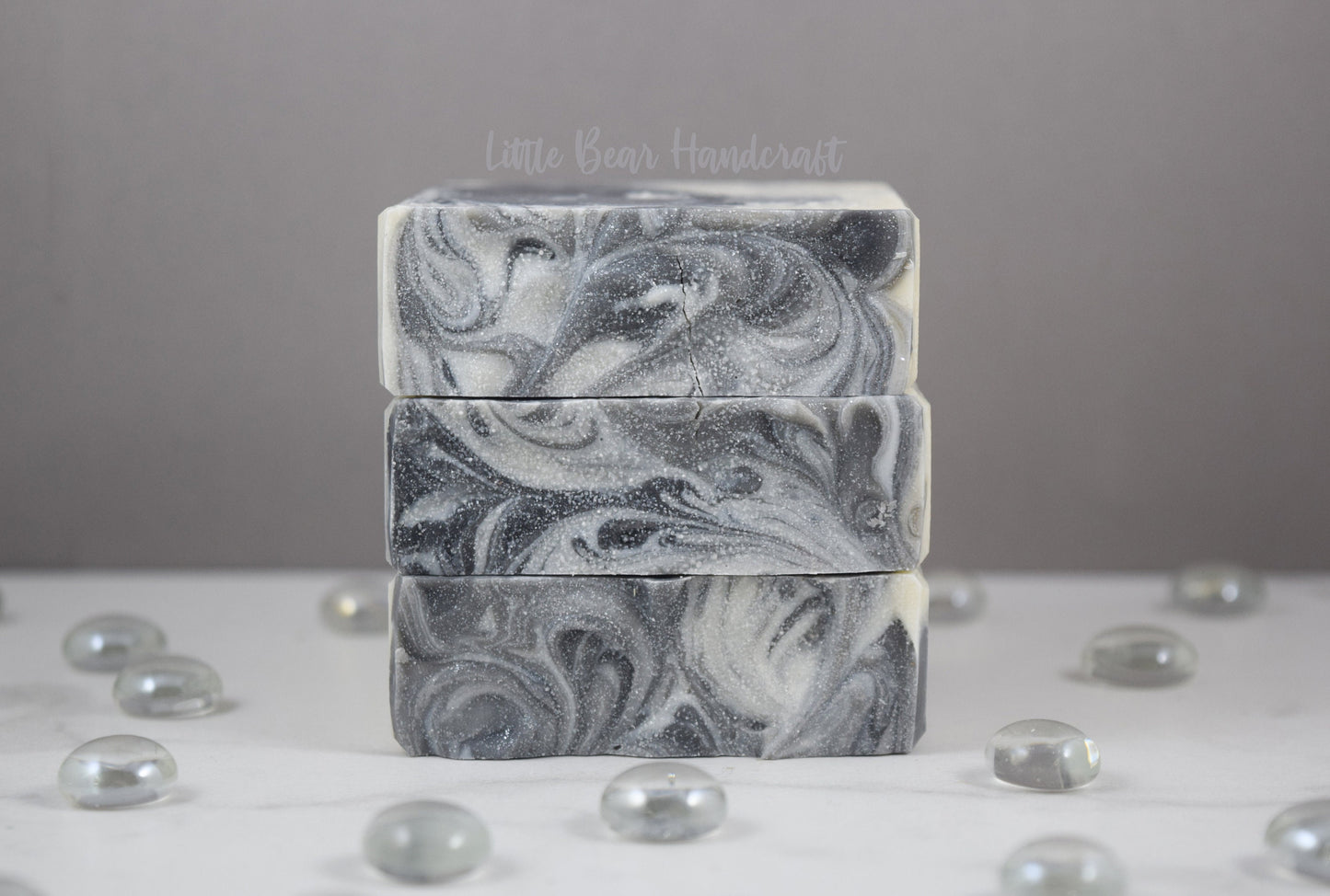 Rorschach Swirl Black and White Soap