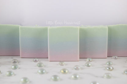 Garden Herbs Rainbow Ombre Soap