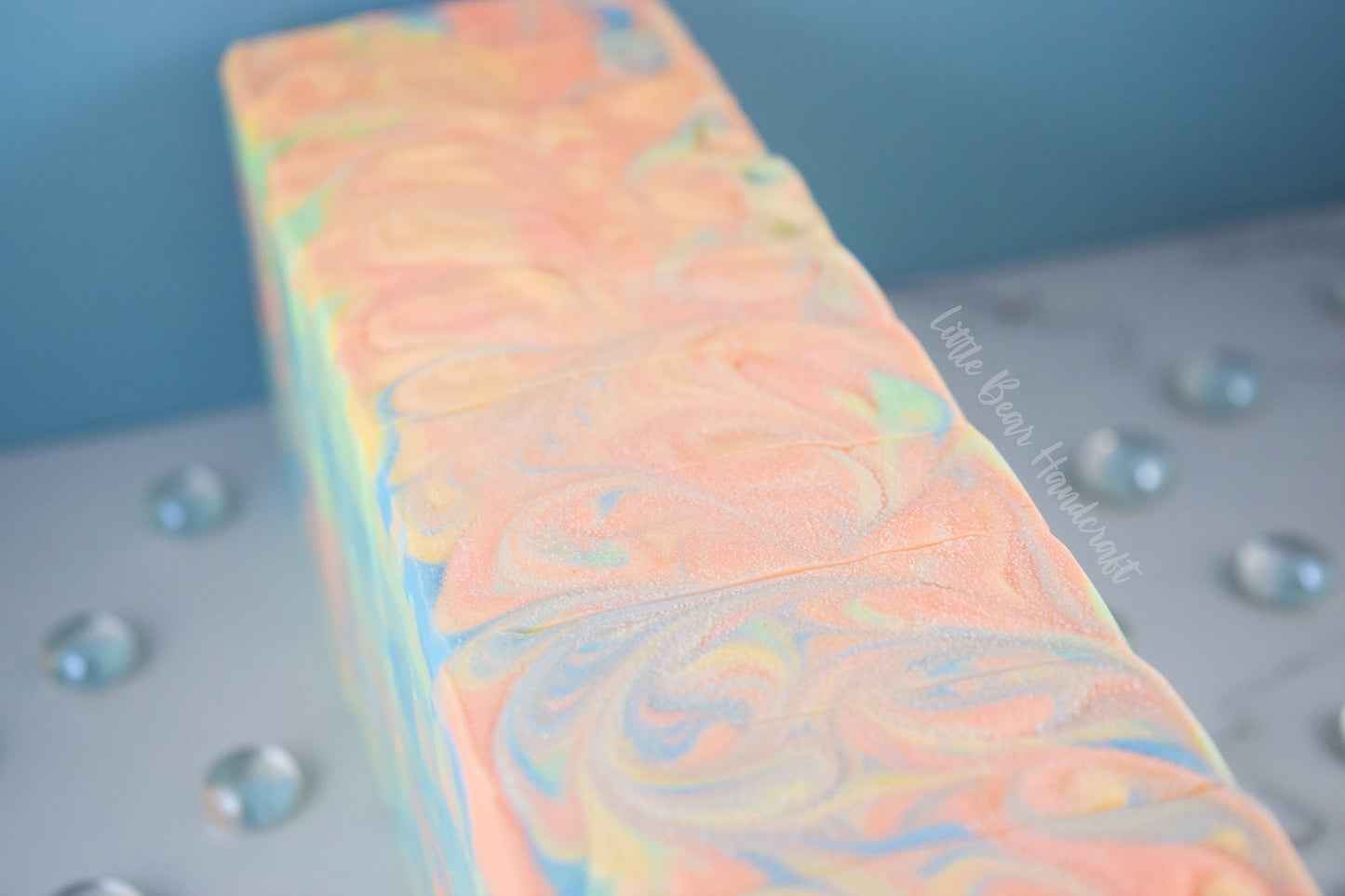 Flirty & Fruity Pastel Neon Swirl Soap